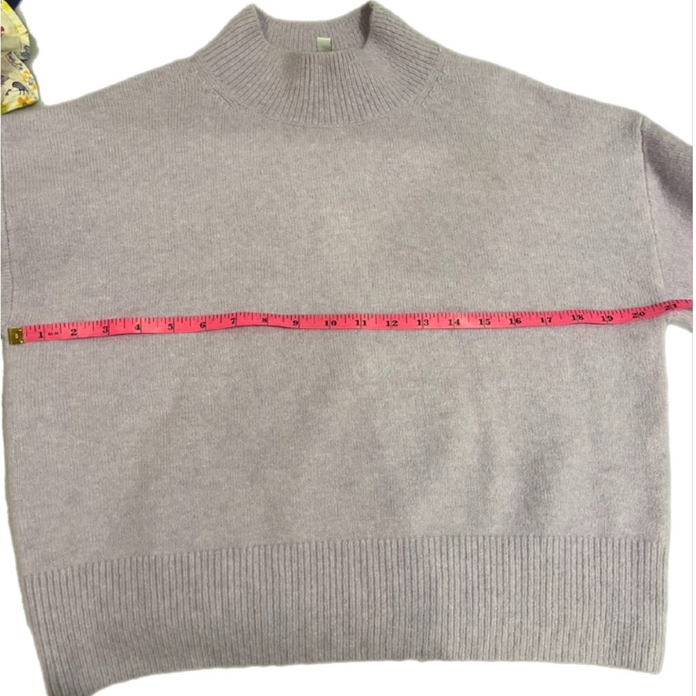 & Other Stories Soft Wool Lilac Turtleneck Sweater- Small - Picture 5 of 7